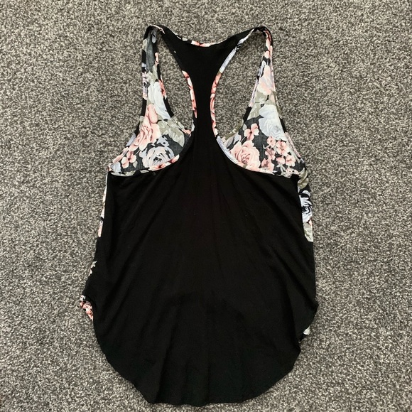 Floral Volcom Racerback Button Front Tank Top - Picture 2 of 3